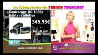 Camescope 1080p Haute r&eacute;solution France Teleachat