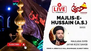 🔴#LIVE | Majlis-E-Hussain۴ | 1st Muharram | Maulana Syed Jafar Rizvi | 1444 | H. Abbas۴ Hall, (BVN)