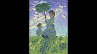 pixel art monet study timelapse