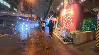 Tokyo Snow 2026 - Unedited POV Akihabara #tokyo #snow #akihabara 