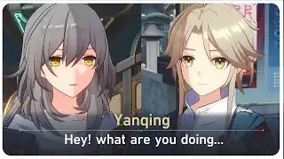Trailblazer Pinches Yanqing's Cheeks (Cutscene) | Honkai Star Rail 2.4