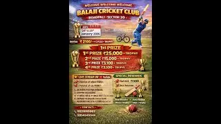 FINAL DAY || BALAJI CRICKET CLUB-2026 || ROADPALI