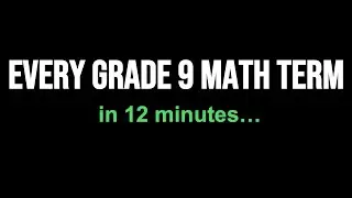Stop Memorizing Everything &mdash; These 40 Grade 9 Math Terms Matter | Think Math