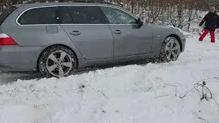 [4К UHD] BMW E61 530d xDrive Snow #xdrive #snow #bmw #4x4