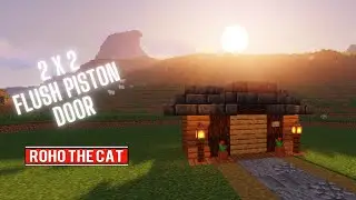 Minecraft Java - 2X2 Flush Piston Door Tutorial - Super Simple
