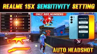 Realme 15x Headshot Setting ✅ || Free Fire Sensitivity Settings ⚙️ DPI FOR REALME MOBILE 📲 FF 
