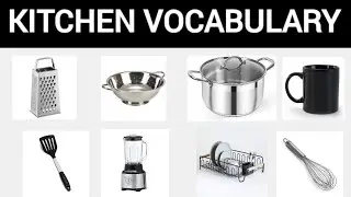 Kitchen utensils Vocabulary in English | List of essential kitchen items 
