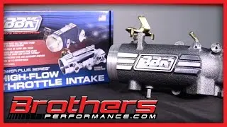 1996-2004 Mustang GT BBK 78mm Throttle Intake Overview - Charcoal