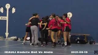 IRAULI Kadete Bat Vs Aiala 2021-09-19