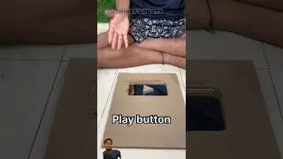 I MADE PLAY BUTTON WITH CARDBOARD???? #shorts