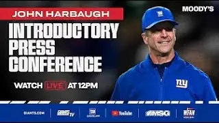NY Giants Head Coach John Harbaugh's Introductory Press Conference  #nfl #live #giants