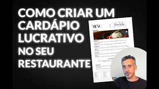 Como ter um Card&aacute;pio Lucrativo no seu Restaurante