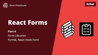 Best library to create forms in React? - Formik, React-hook-form - React Forms - Part 4