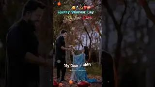 Propose Day Shayari ! हैप्पी प्रपोज डे माई लव 🥰❤️ ! #proposeday #proposedayshayari #shorts