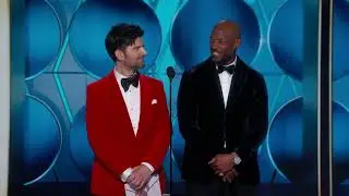 Adam Scott and Marlon Wayans Present Best Musical or Comedy Series | 83rd Annual Golden Globes