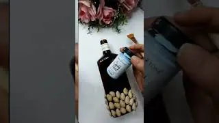 Pista Shells के साथ करे Bottle Decoration #viral #bottleart #shortvideo #bestoutofwaste #shorts