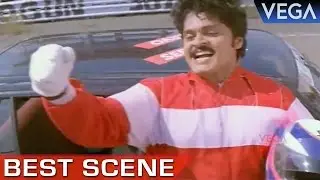 Karan Wins The Formula Race || Kaadal Mannan Movie Scene
