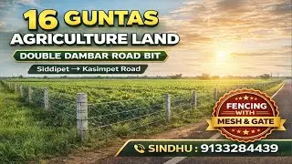 Sindhu:9133284439||Double Dambar BT Road||Clear Title&Verified with Old Record||16 Guntas #farming