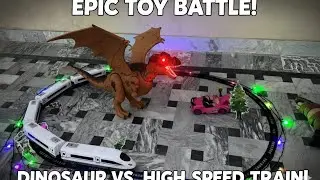 Toys unboxing | Dinosaur vs Bullet Train Battle