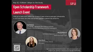 Open Scholarship Framework Launch Event