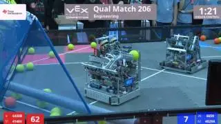 VEX Worlds 2016 - VRC High School - Engineering - Qual 206 (6430B 4146V) 258 vs 45 (6659 4029A)