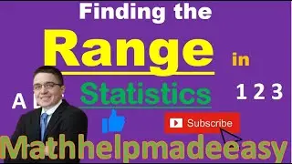 Finding the Range in Statistics Video | Mathhelpmadeeasy