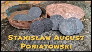 A RECOVERED COIN CASE 1766-1768. Search with a metal detector in Ukraine.
