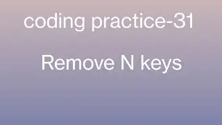 Remove n keys 