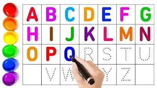 ABCD dotted lines | Alphabet dotted line writing class for kids