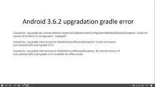Android Studio 4.0 / 3.6.2 Up-gradation Gradle Error