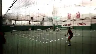 Patrick Pohlman-UW Tennis vs Illinois
