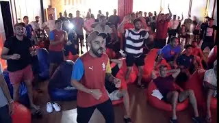 RCB players reactions after MI vs DC Match win! RCB players celebration!