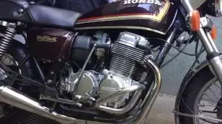 Honda CB750 k7 1977 exhaust sound w/ Motad 4to1