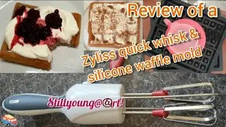 Review of a Zyliss quick whisk and silicone waffle mold for low carb waffles
