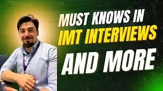 Excel Interviews IMT Interview Must knows