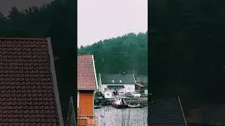 Swimming in Atlantic Ocean in Norway. Kristiansand. View from my window. Alexandra Gerbey.