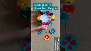 Rose Wall Hanging 😍#ytshorts #diy #ytreels #shorts