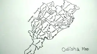 How to draw map of Odisha (Orissa) with district