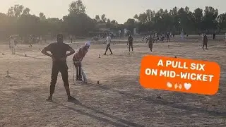 A PULL SHOT FOR A SIX ON MID-WICKET BY MALIK ZUBAIR AHMED BHAI 👏🏻🙌🏻🤍