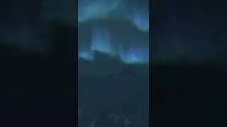 Skyrim Aurora Ambience | Northern Lights at Night 🌌 #Shorts