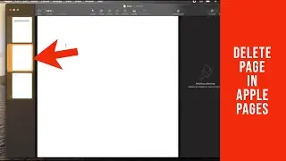 Удалить одну страницу из Apple Pages