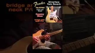 CLEAN COUNTRY BLUES GUITAR WITH MY VINTAGE FENDER STRAT AND A FENDER TWIN REVERB,  great tone