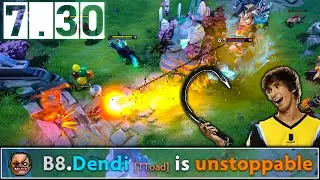 DENDI BOSS is Back!!! First Try Pudge Carry in New Patch 7.30 | Pudge Official