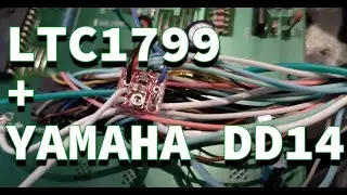 LTC1799 installation on a Yamaha DD14 - circuit bent drum machine - glitch beats