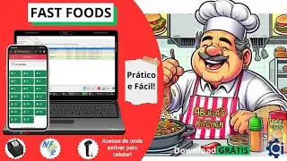 Sistema para FAST FOOD: controle financeiro, vendas, nota, controle de estoque, fiado e muito mais