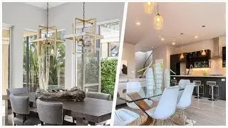 75 Light Wood Floor And Gray Floor Dining Room Design Ideas You'll Love 🪴