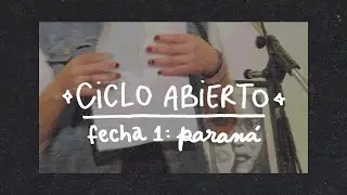 Ciclo Abierto de Poes&iacute;a Oral - Fecha 1 - Paran&aacute;, Entre R&iacute;os