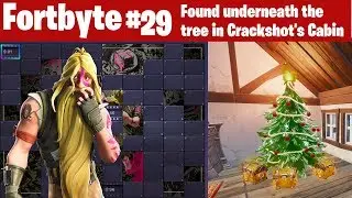 Fortnite Fortbyte #29 Found underneath the tree in Crackshot's Cabin