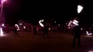 Feuershow am Amberger Altstadtfest / Almanya Bayern Eyaletinde festival