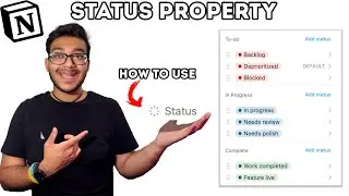 Using Notion's NEW Status Property